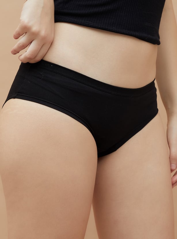 GINGER Solid Hipster Panties - Pack of 3