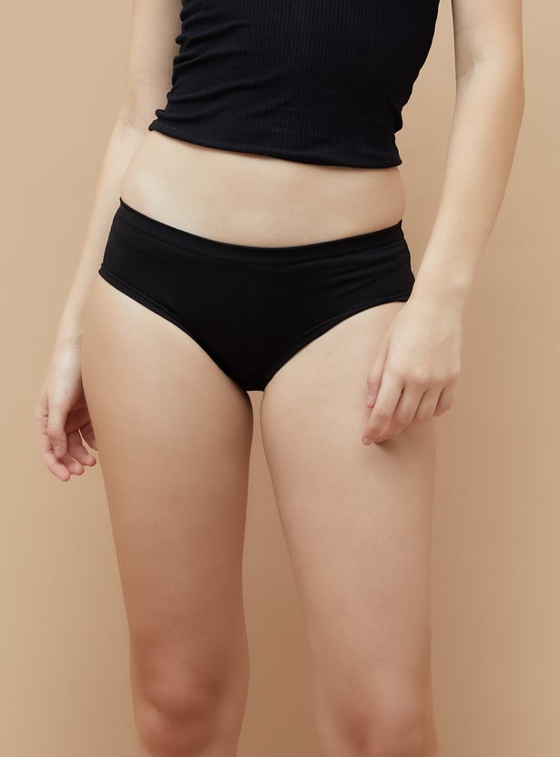 GINGER Solid Hipster Panties - Pack of 3