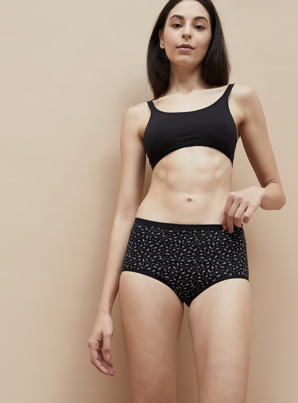 GINGER Printed Hipster Panties - Pack of 3