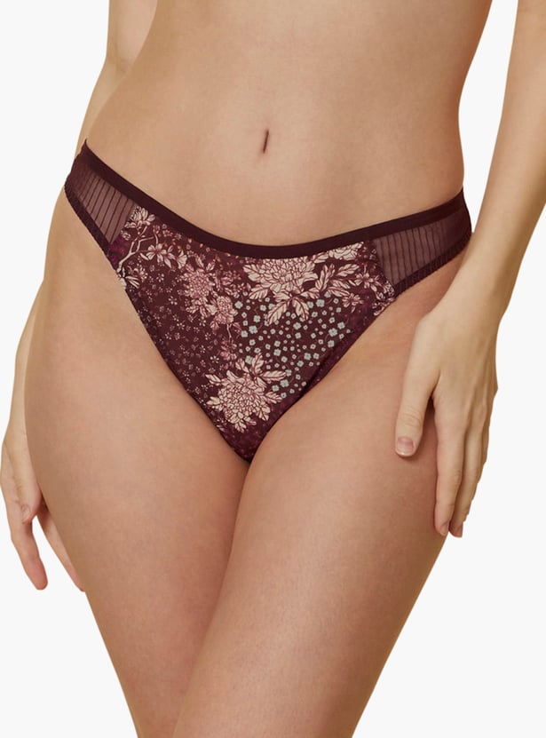 TRIUMPH Floral Print Thong Panties