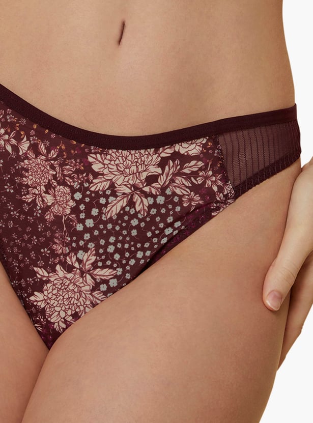 TRIUMPH Floral Print Thong Panties