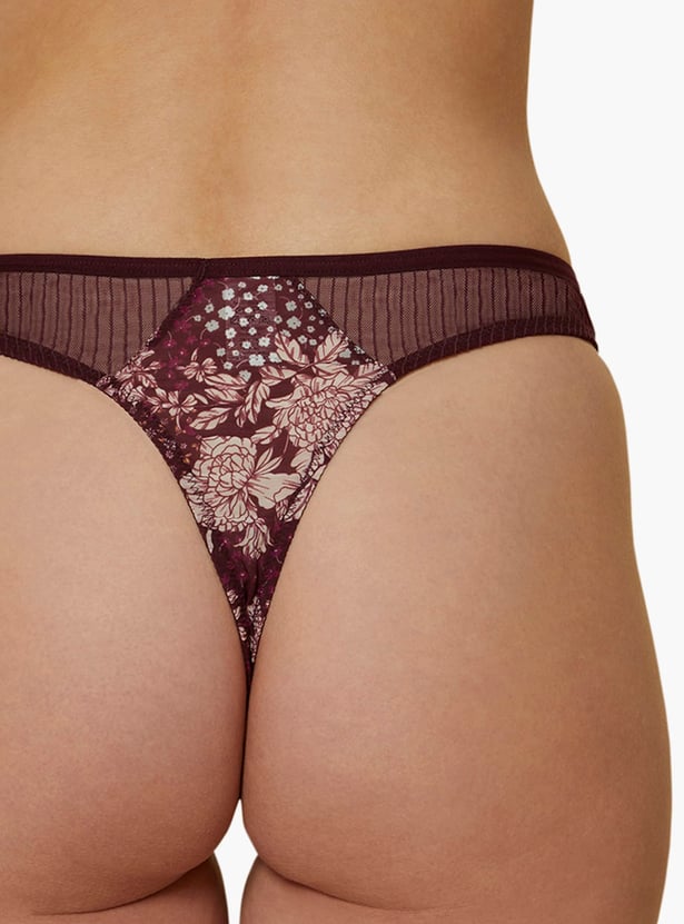 TRIUMPH Floral Print Thong Panties