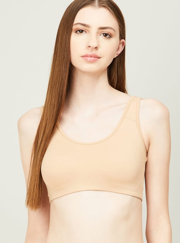 GINGER Women Solid Non-Wired Bra - Pack of 2