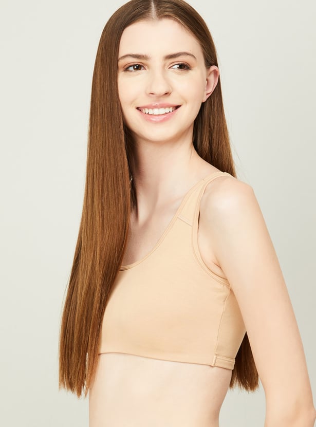 GINGER Women Solid Non-Wired Bra - Pack of 2