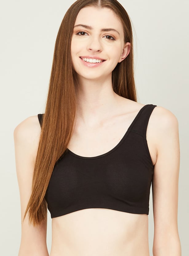 GINGER Women Solid Non-Wired Bra - Pack of 2