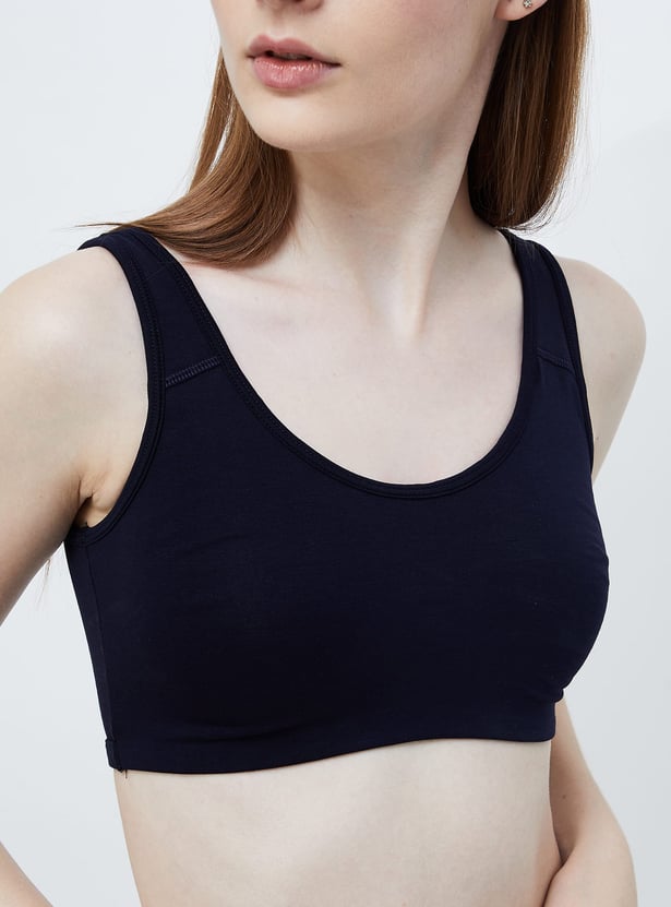 GINGER Women Solid Non-Wired Bra - Pack of 2