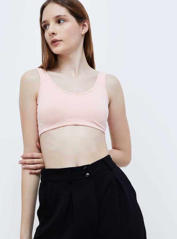 GINGER Women Solid Non-Wired Bra - Pack of 2
