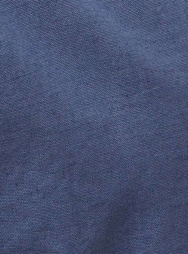 FAME FOREVER Solid Slim Fit Shirt