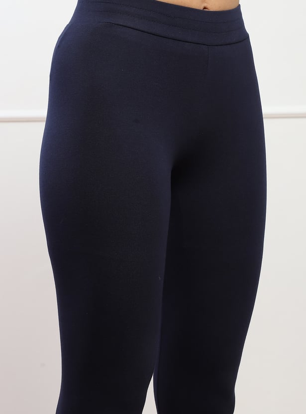 BIBA Solid Ankle Length Leggings