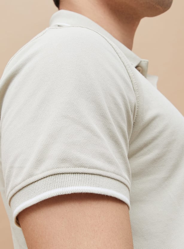 KAPPA Solid Sports Polo T-shirt