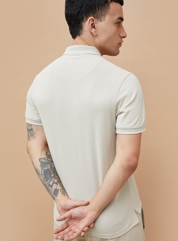 KAPPA Solid Sports Polo T-shirt