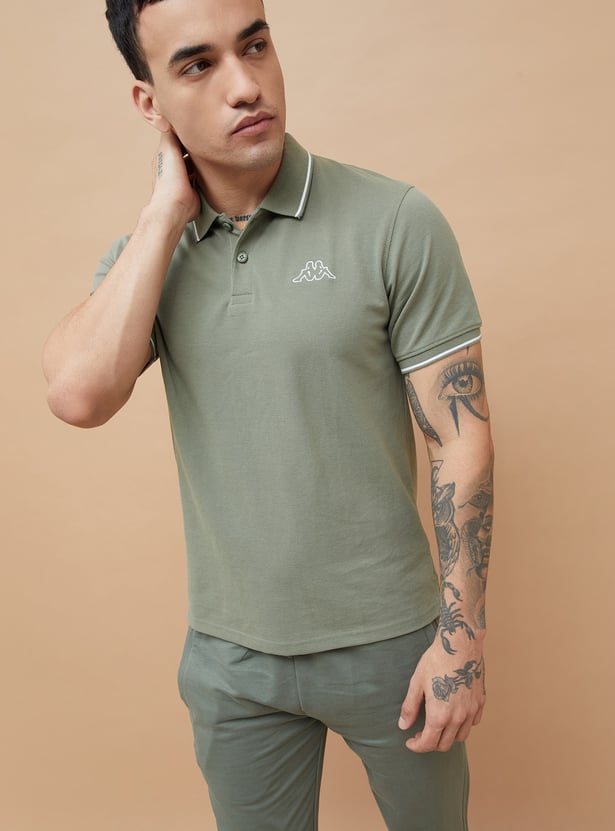 KAPPA Solid Sports Polo T-shirt