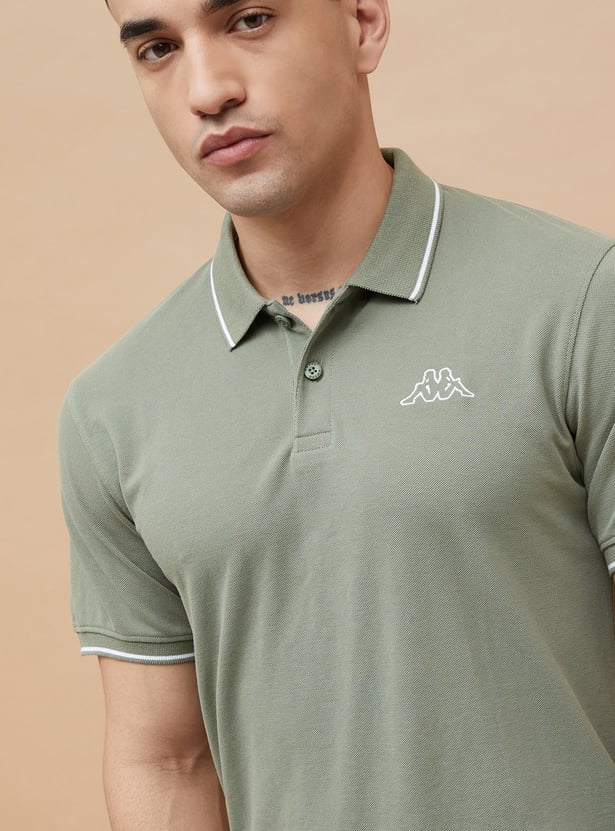 KAPPA Solid Sports Polo T-shirt