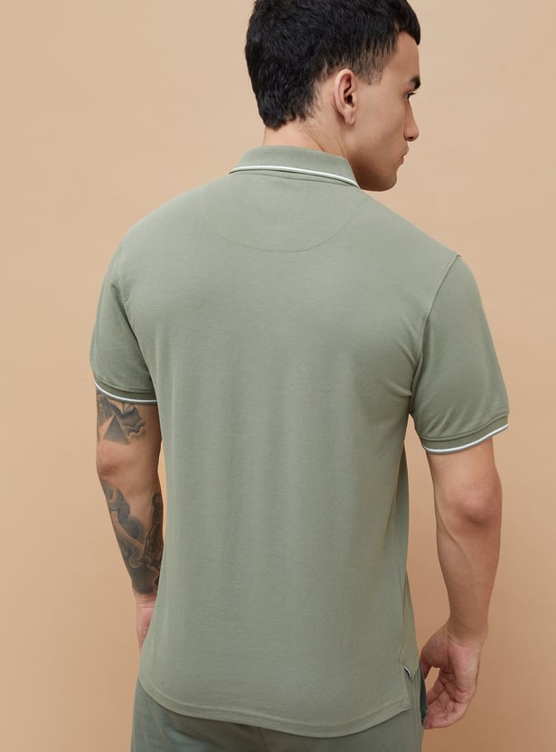 KAPPA Solid Sports Polo T-shirt