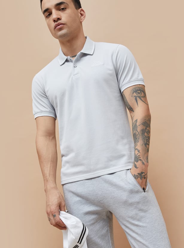 KAPPA Solid Sports Polo T-shirt