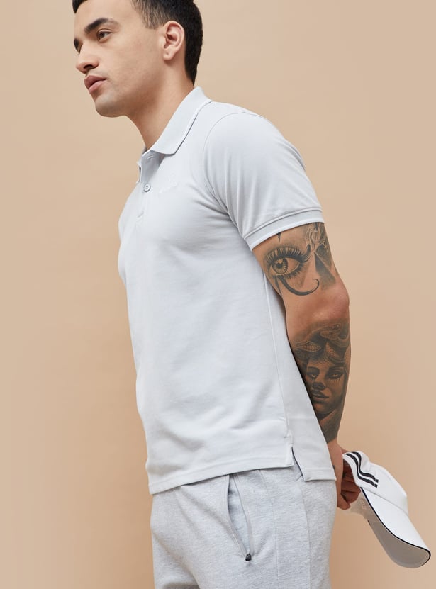 KAPPA Solid Sports Polo T-shirt