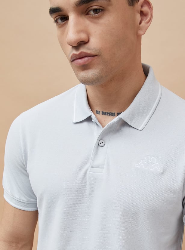 KAPPA Solid Sports Polo T-shirt