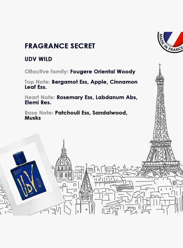 ULRIC DE VARENS Wild For Men Eau De Toilette - 100ml