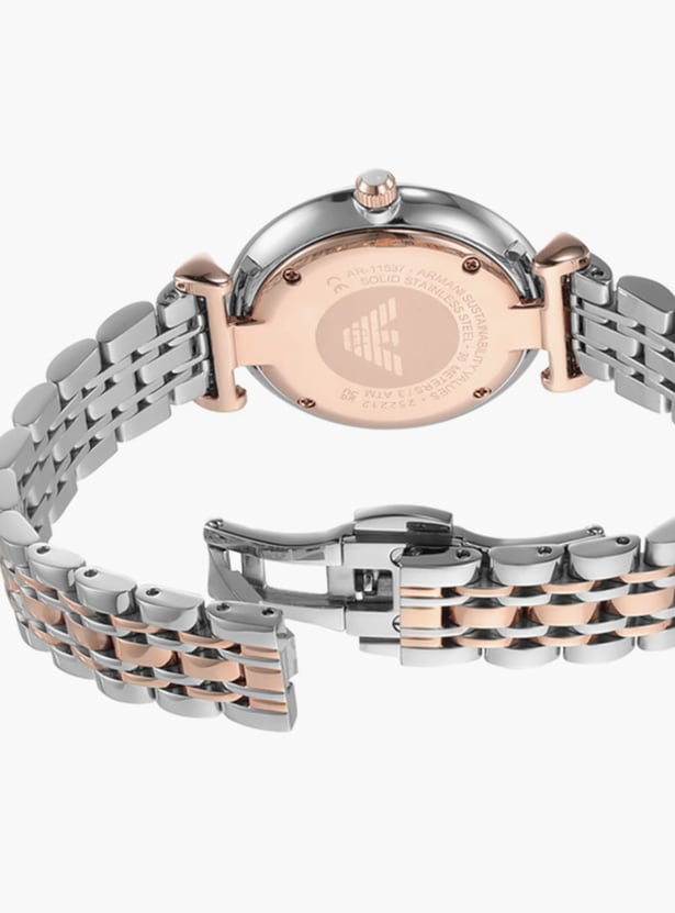 EMPORIO ARMANI Women Embellished Analog Watch with Metal Strap - AR11537I