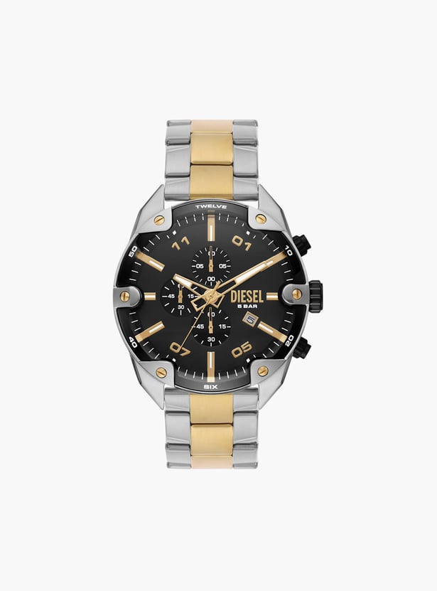 DIESEL Spiked Men Chronograph Watch with Metal Strap - DZ4627I