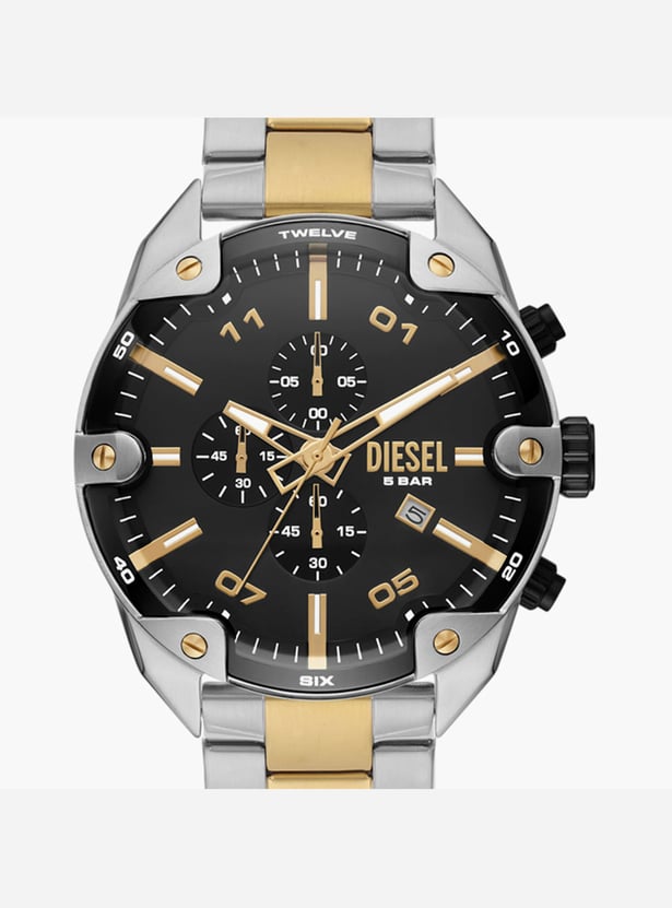 DIESEL Spiked Men Chronograph Watch with Metal Strap - DZ4627I