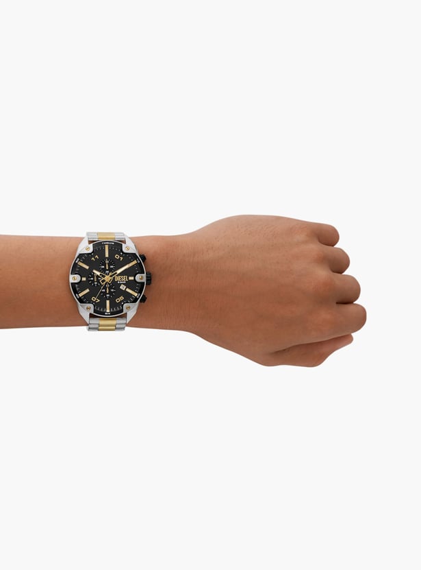 DIESEL Spiked Men Chronograph Watch with Metal Strap - DZ4627I