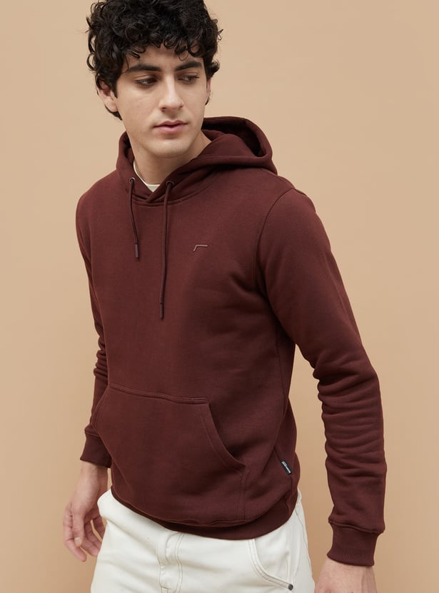 FAME FOREVER Solid Hooded Sweatshirt