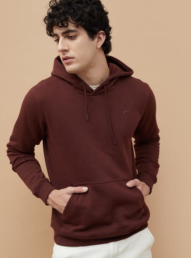 FAME FOREVER Solid Hooded Sweatshirt