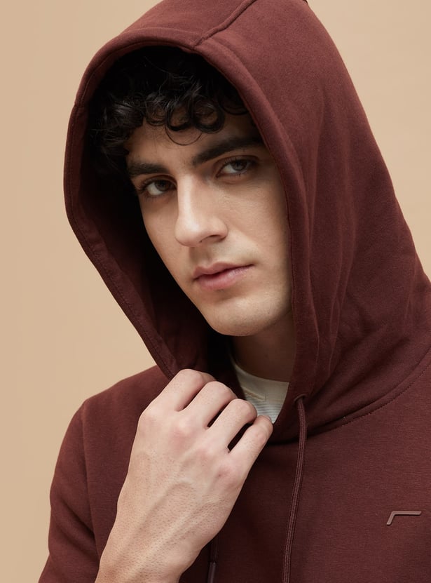 FAME FOREVER Solid Hooded Sweatshirt