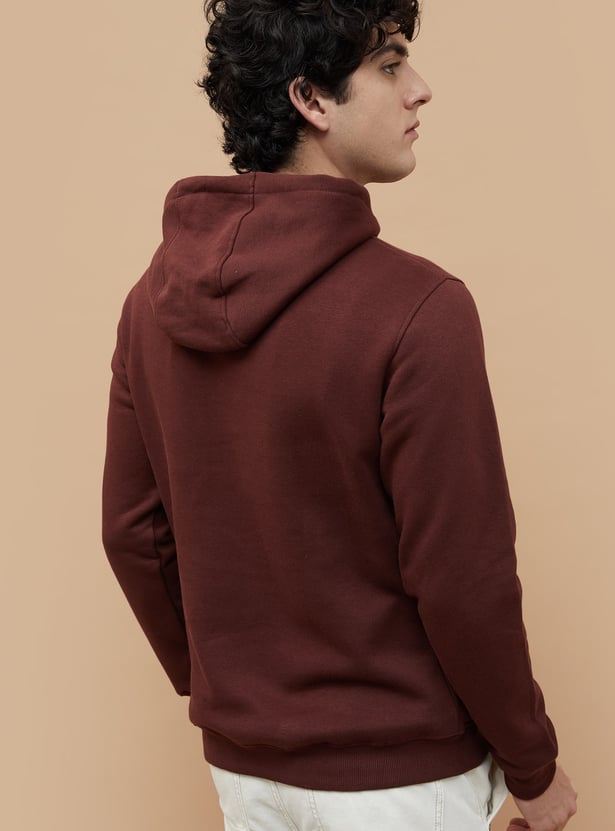 FAME FOREVER Solid Hooded Sweatshirt