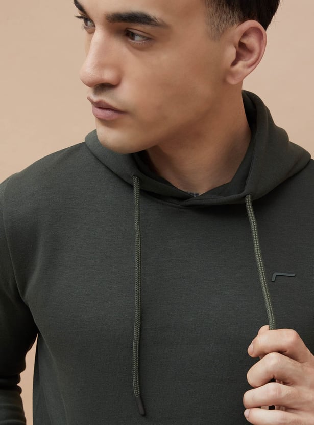 FAME FOREVER Solid Hooded Sweatshirt