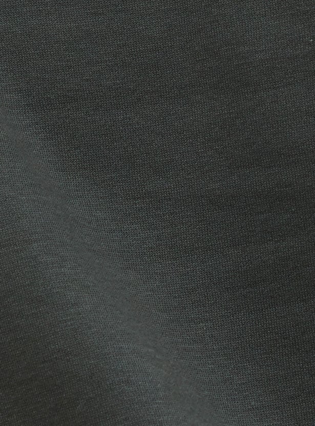 FAME FOREVER Solid Hooded Sweatshirt