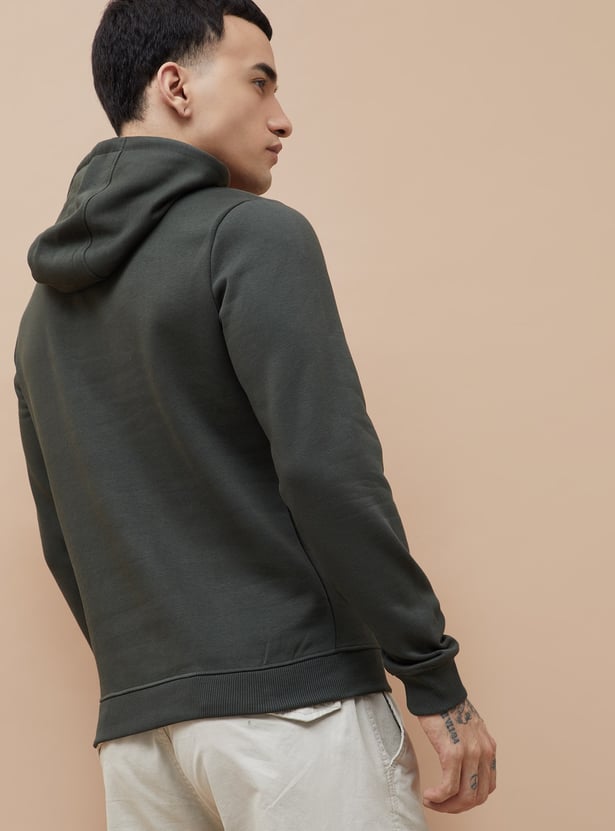 FAME FOREVER Solid Hooded Sweatshirt