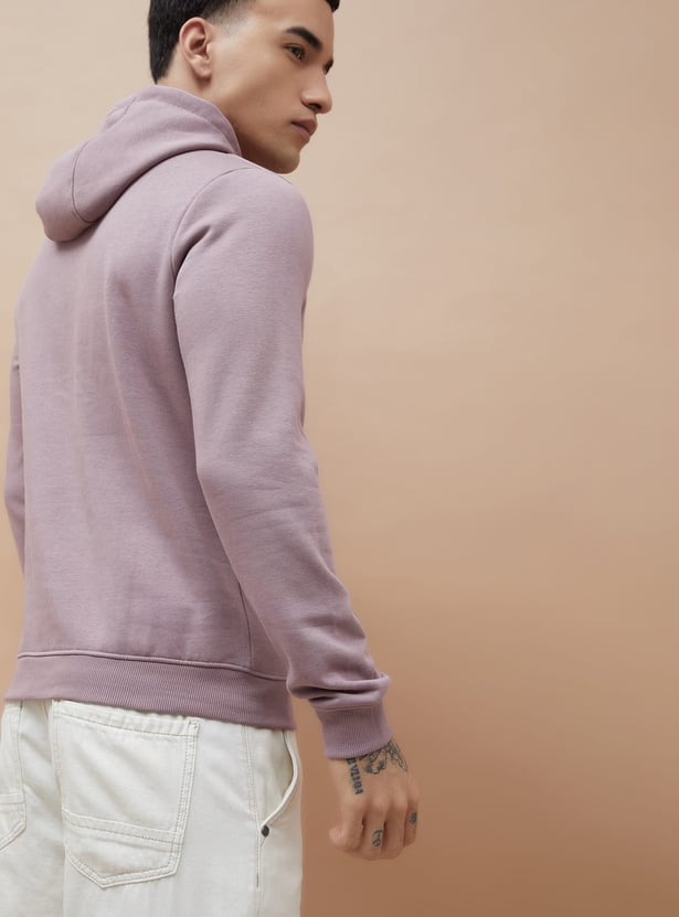 FAME FOREVER Solid Hooded Sweatshirt