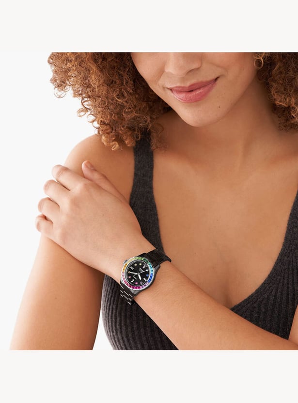 FOSSIL/(W)FB-01 CE1130 フォッシル 腕時計 ブラック FB-01 Three-Hand Black Ceramic Watch - CE1130 - Fossil
