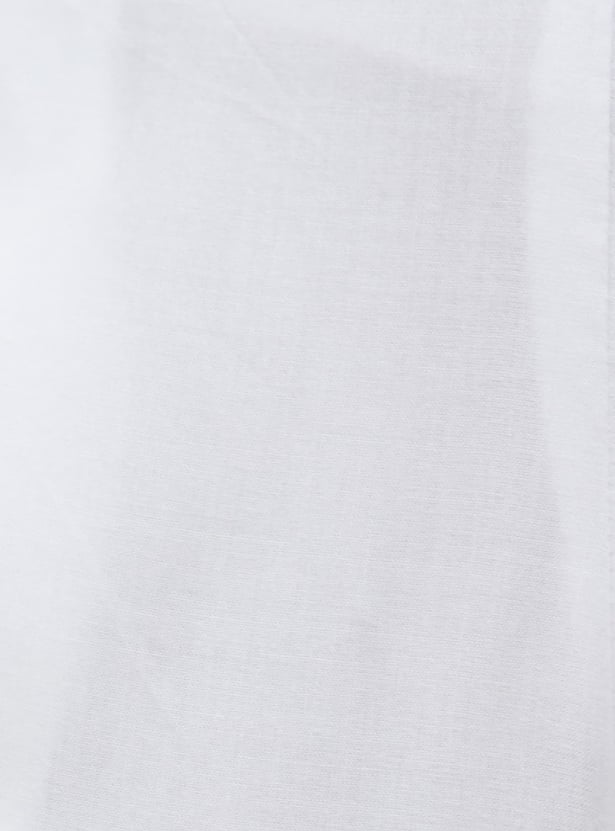 MELANGE Solid Straight Pants
