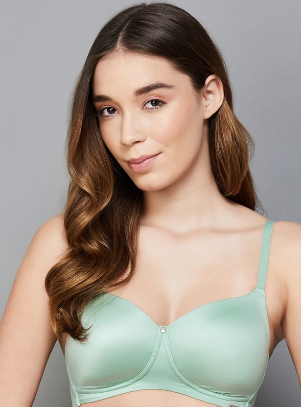 AMANTE Solid Padded Non-Wired T-shirt Bra