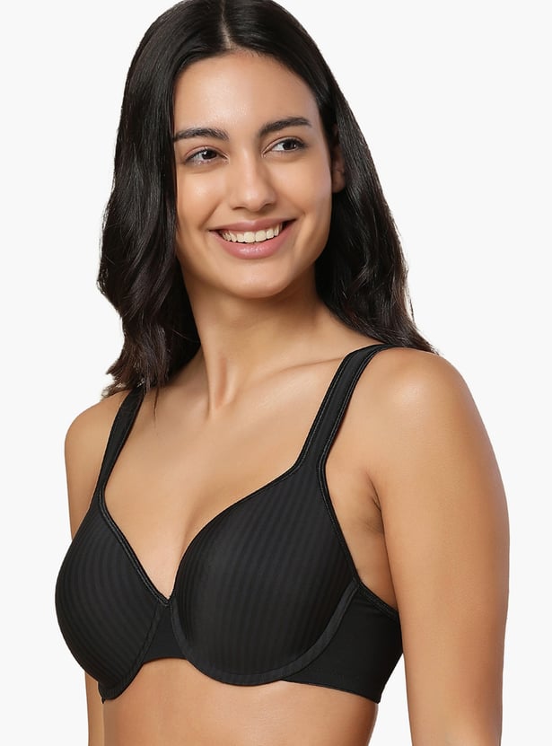 TRIUMPH Striped Padded Wired Push-Up Bra