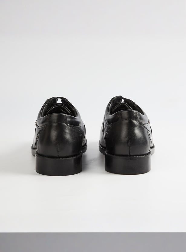 LEE COOPER Solid Lace-Up Derby Shoes