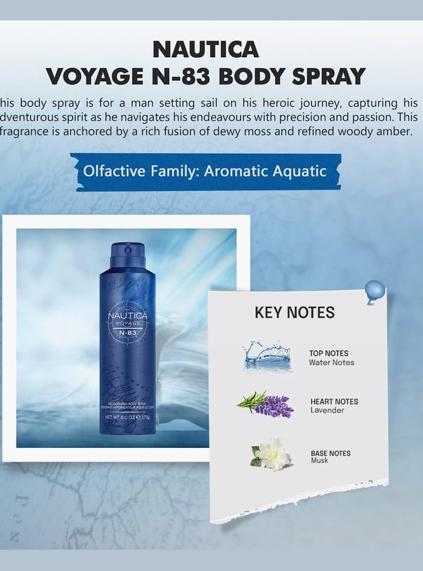 NAUTICA Voyage N83 Body Spray - 170g