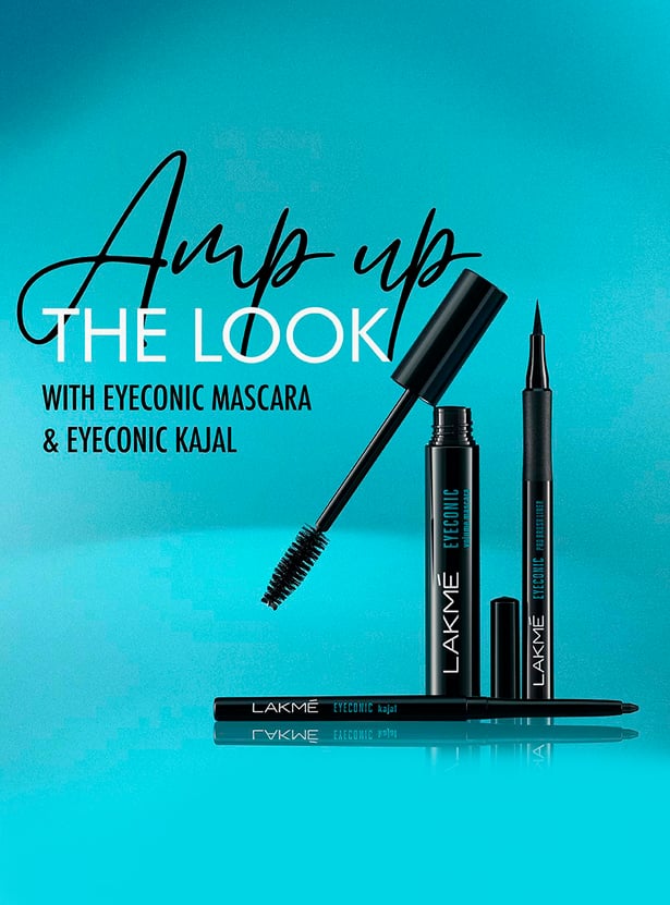 LAKME Eyeconic Pro Brush Liner - Black - 1.2ml