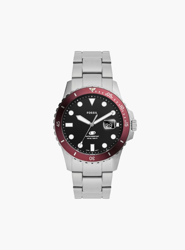 FOSSIL Blue Men Analog Watch with Stainless Steel Strap - FS6013I