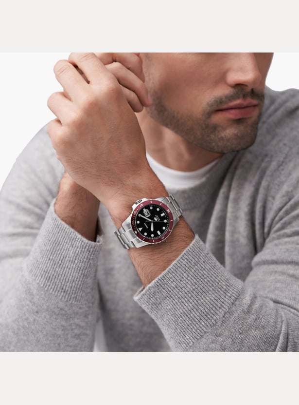 FOSSIL Blue Men Analog Watch with Stainless Steel Strap - FS6013I