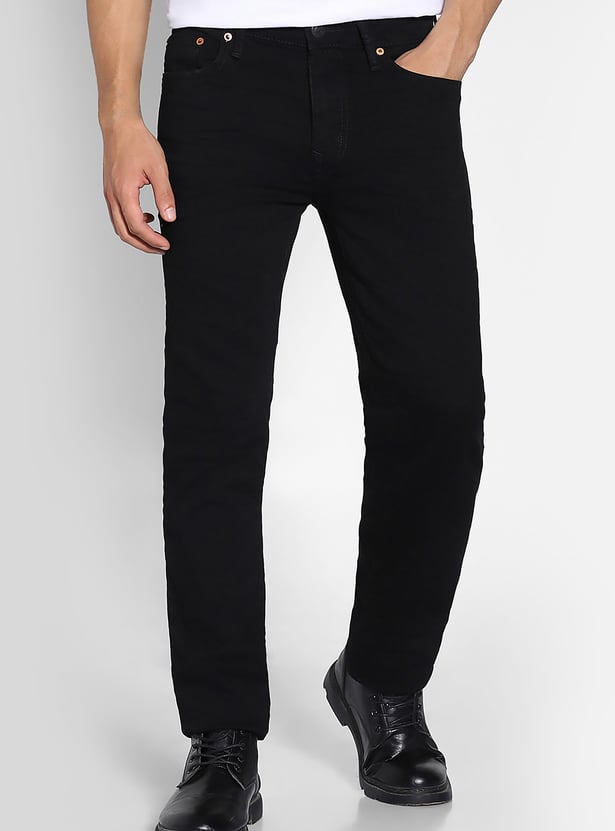 AMERICAN EAGLE Solid Slim Tapered Jeans