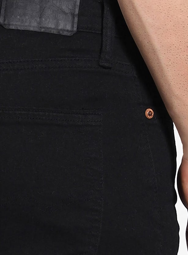 AMERICAN EAGLE Solid Slim Tapered Jeans