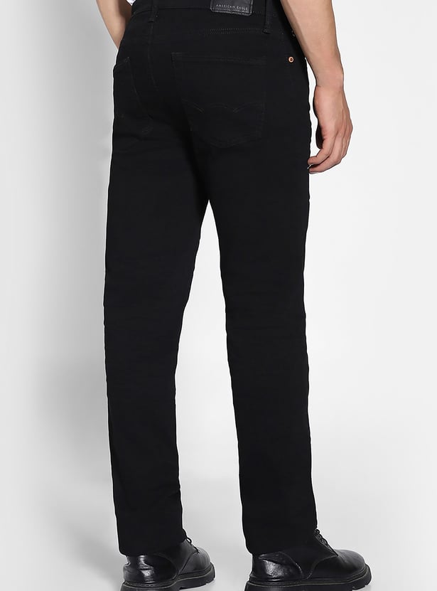 AMERICAN EAGLE Solid Slim Tapered Jeans