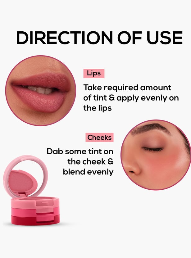 RENEE Glam Stack 3-in-1 Lip and Cheek Tint - Pink - 4.5g