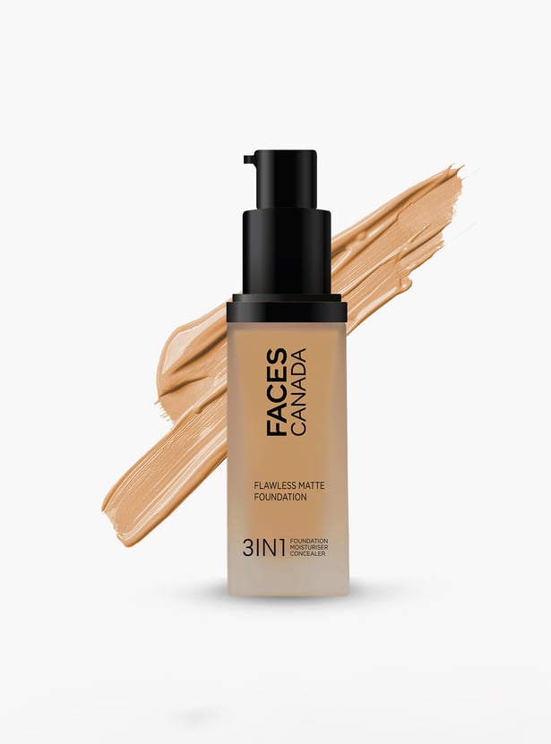 FACES CANADA Flawless 3-in-1 Matte Foundation - Soft Sand 041 - 30ml