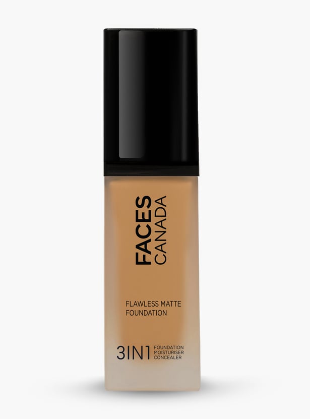 FACES CANADA Flawless 3-in-1 Matte Foundation - Warm Sand 042 - 30ml