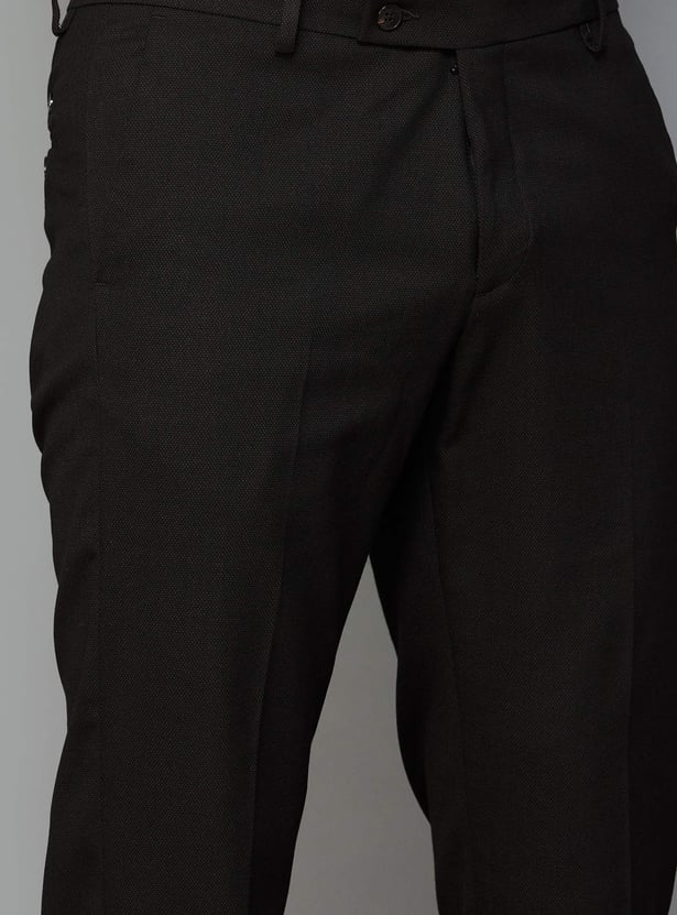 ARROW Men Solid Regular Fit Formal Trousers